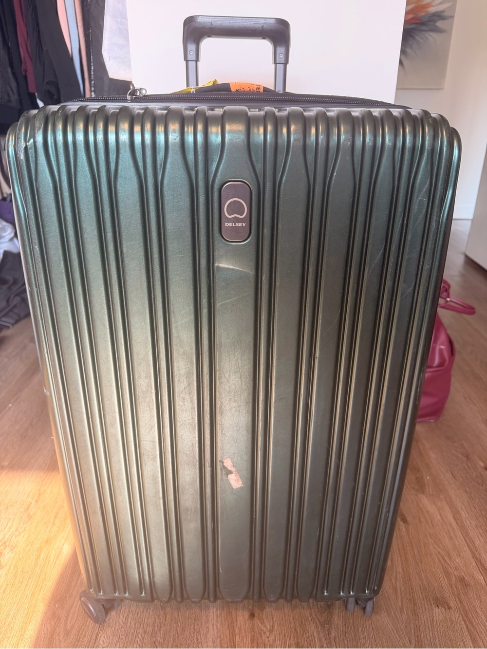 Delsey Helium Aero Green Hardside Spinner Luggage